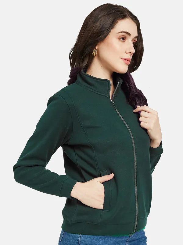 Mettle Women Green Sweatshirt