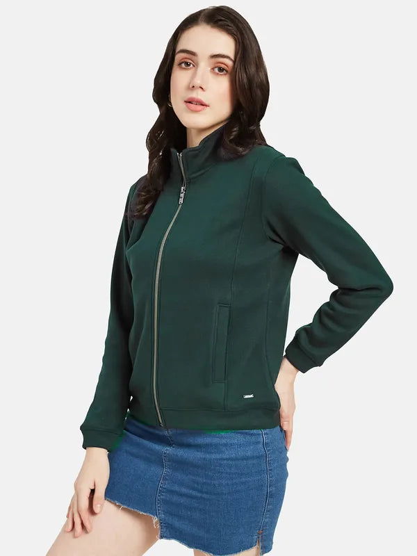 Mettle Women Green Sweatshirt