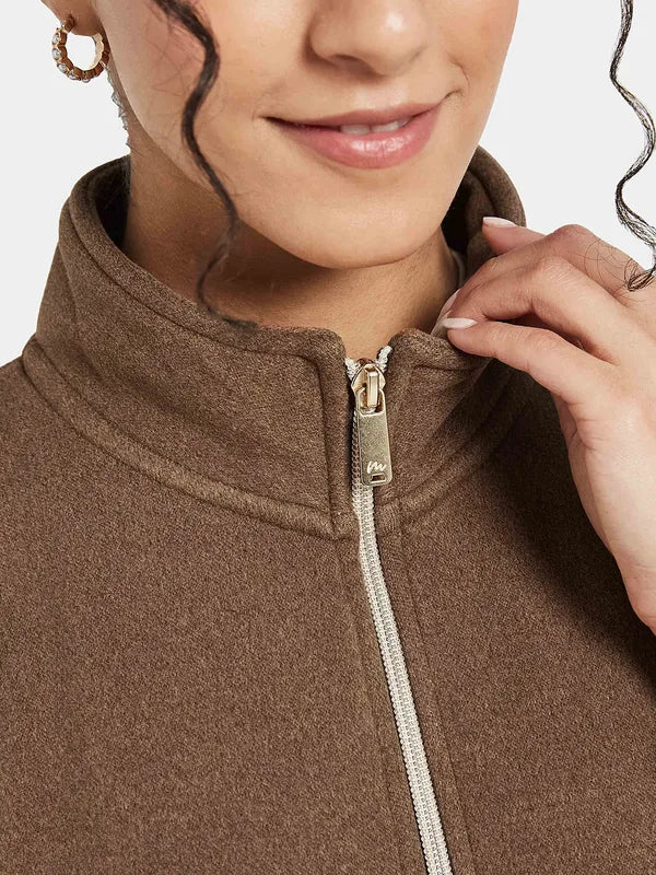 Mettle Women Brown Sweatshirt