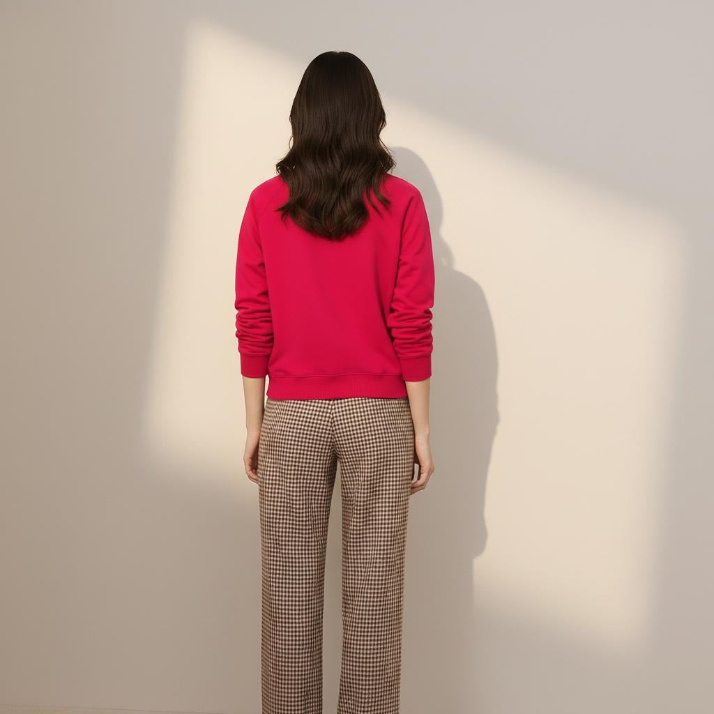 Women Round Neck Graphic Print Sweatshirt