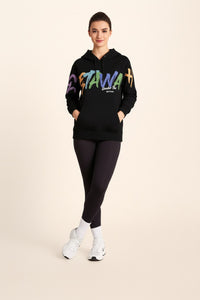Women Graphic Print Hooded Neck  Sweatshirt
