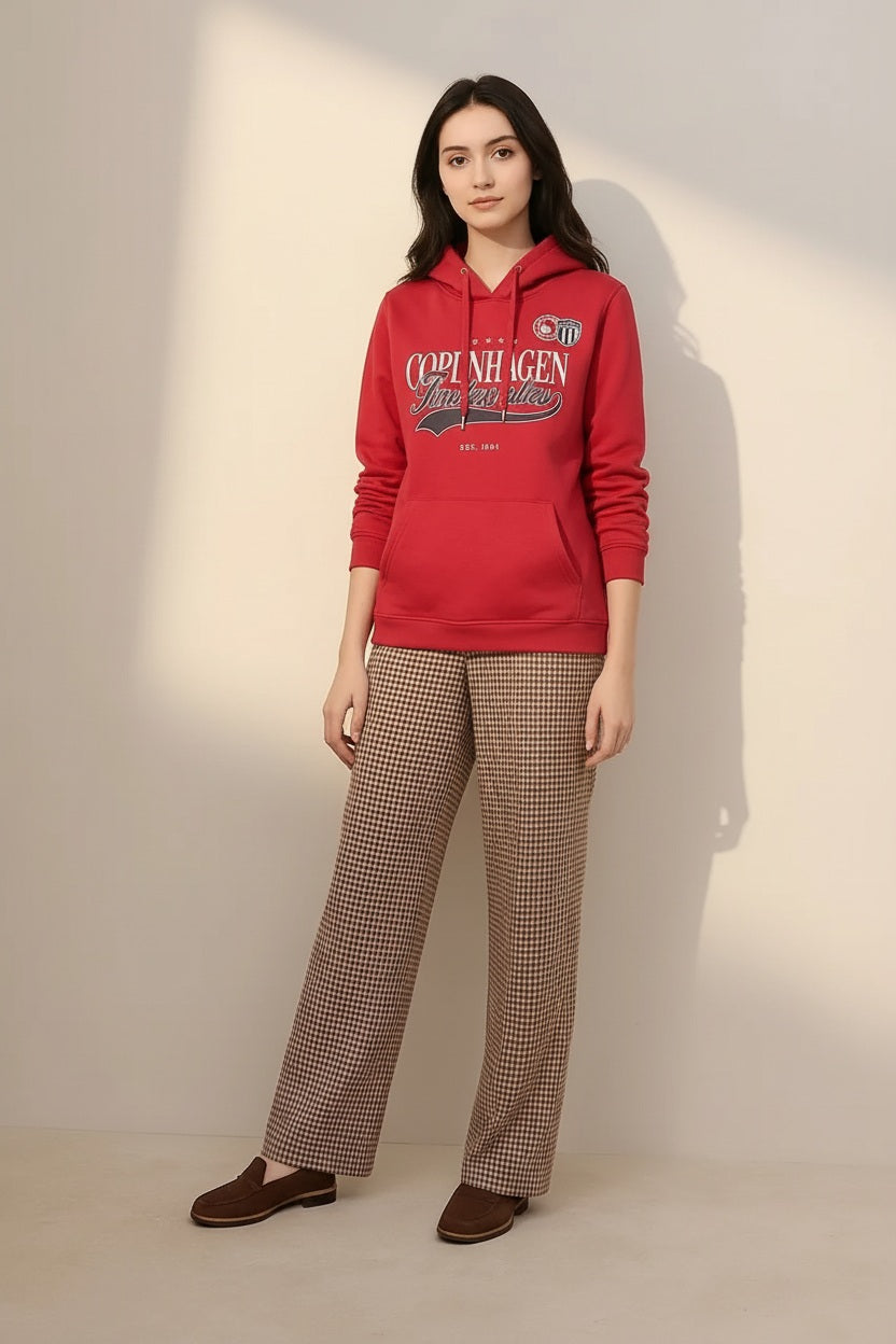 Women Colourblocked Round Neck Sweatshirt
