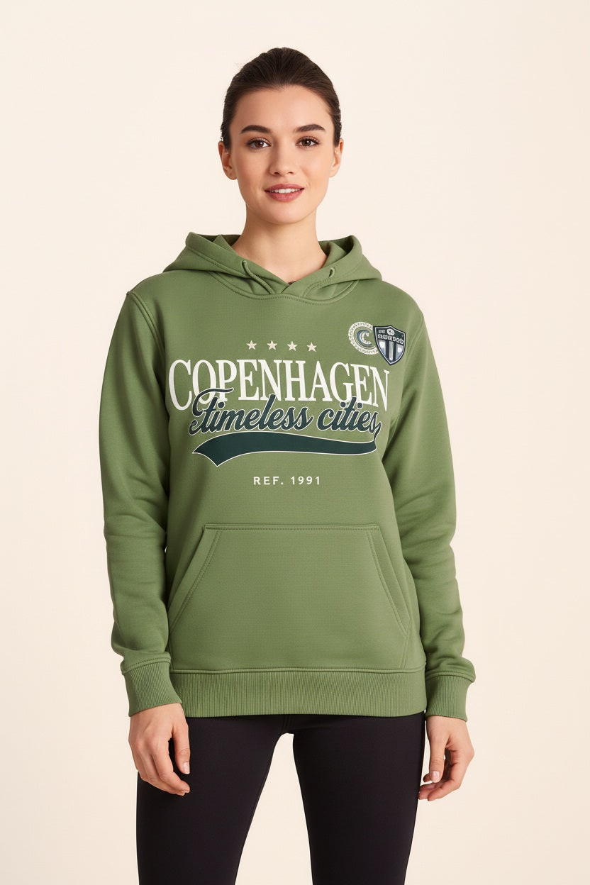 Women Graphic Print Hooded Neck  Sweatshirt