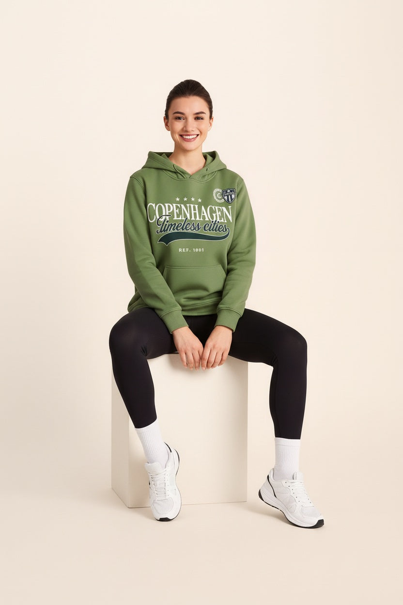 Women Graphic Print Hooded Neck  Sweatshirt