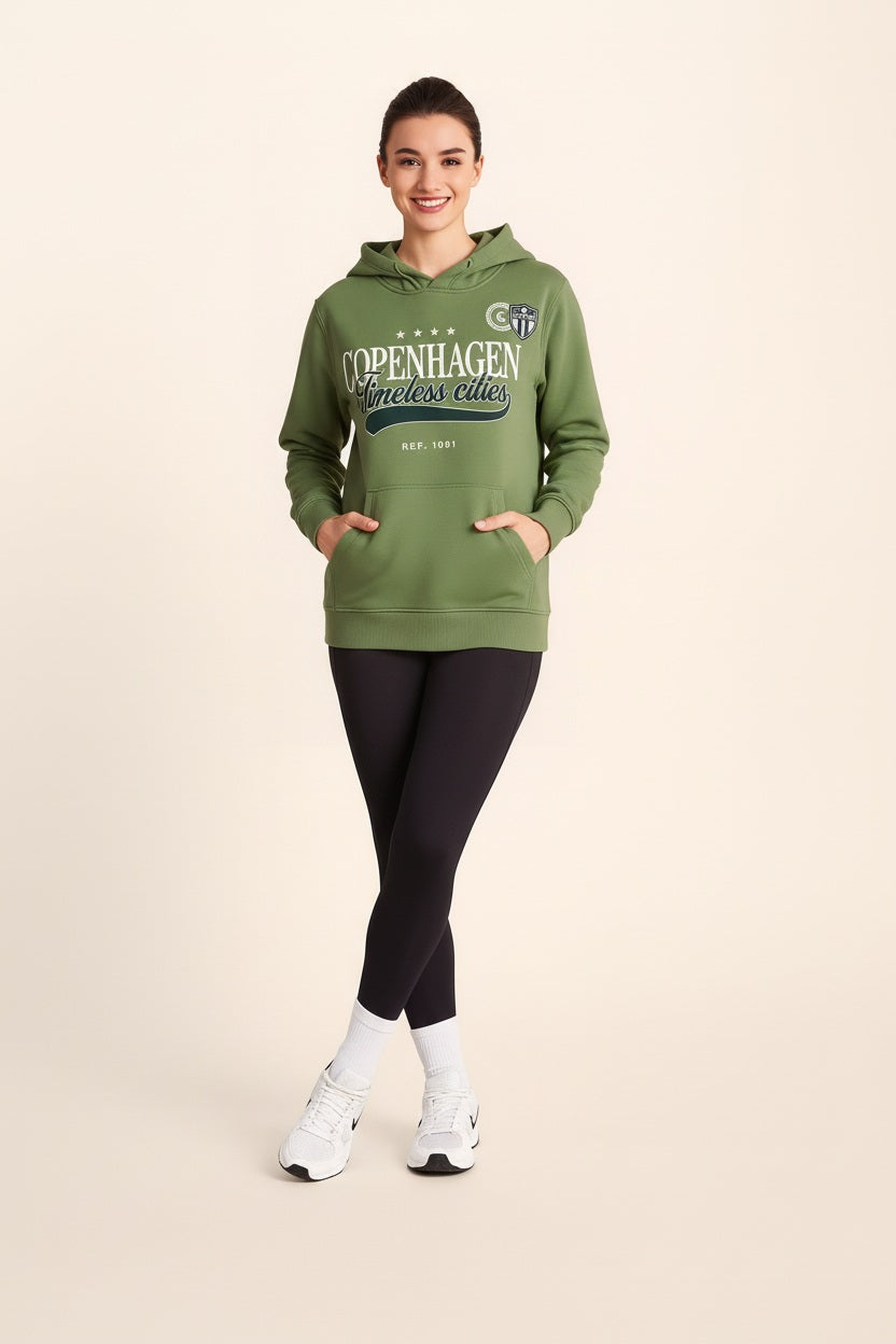 Women Graphic Print Hooded Neck  Sweatshirt