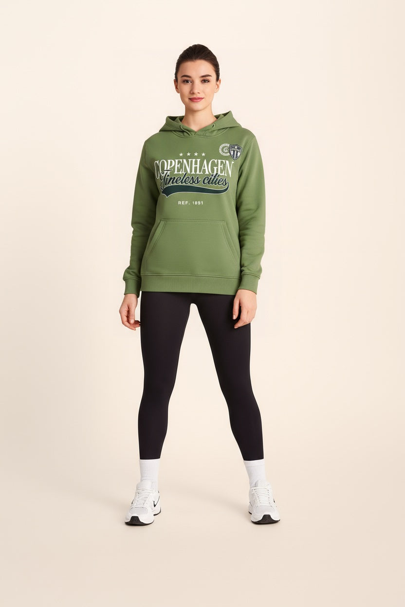 Women Graphic Print Hooded Neck  Sweatshirt