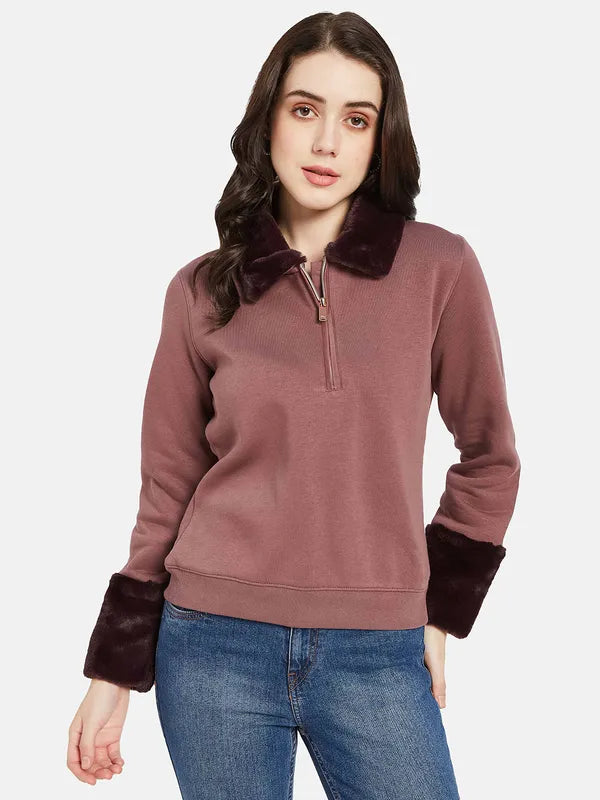 Mettle Women Coral Sweatshirt