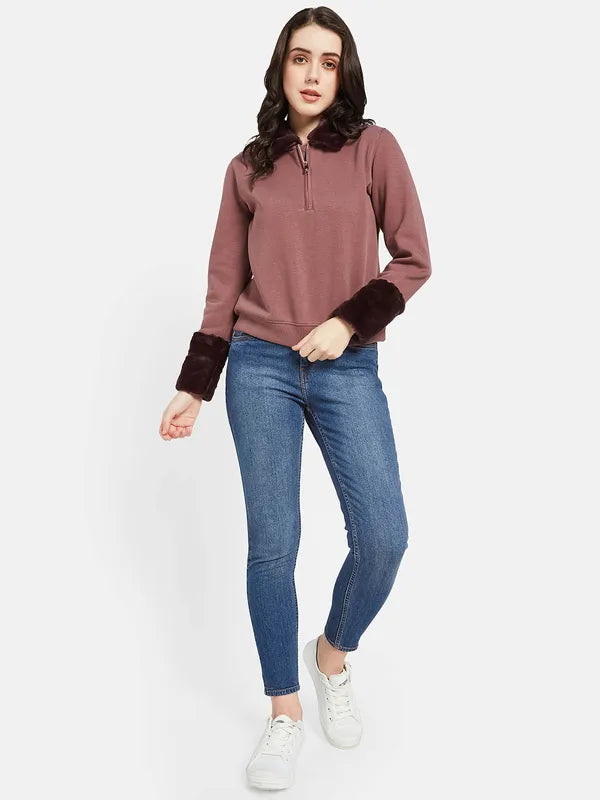 Mettle Women Coral Sweatshirt