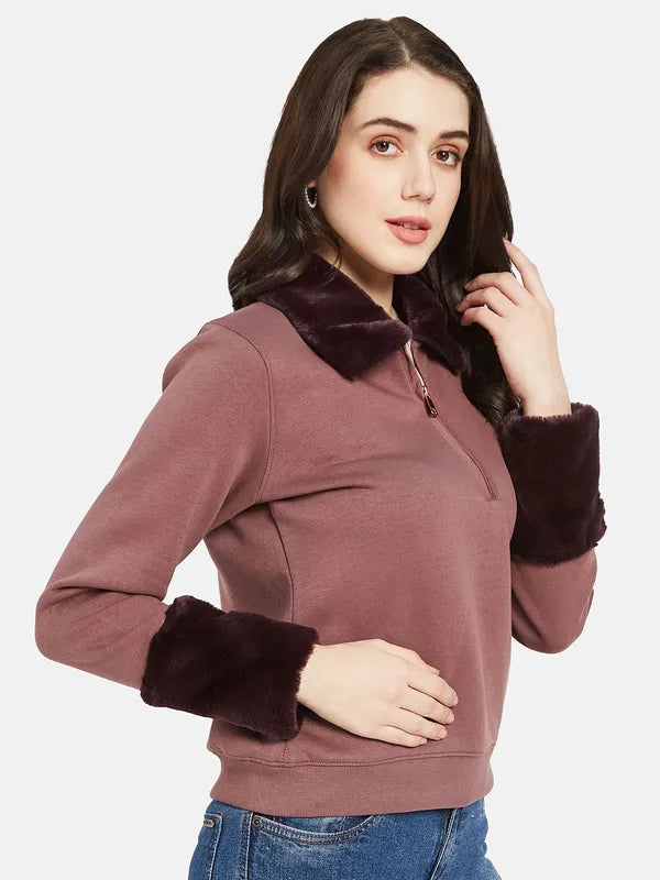 Mettle Women Coral Sweatshirt