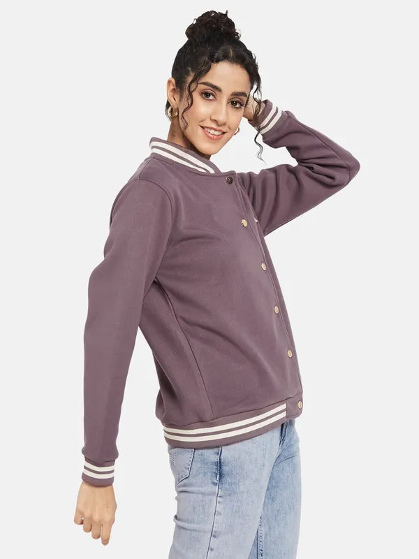 Mettle Women Purple Sweatshirt