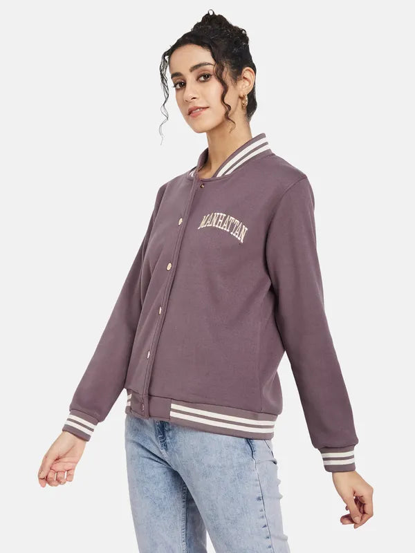 Mettle Women Purple Sweatshirt