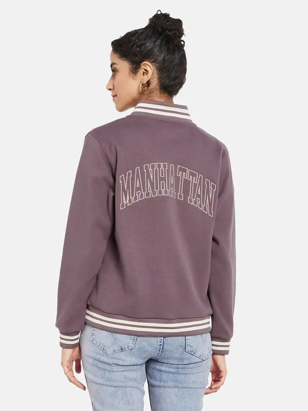 Mettle Women Purple Sweatshirt