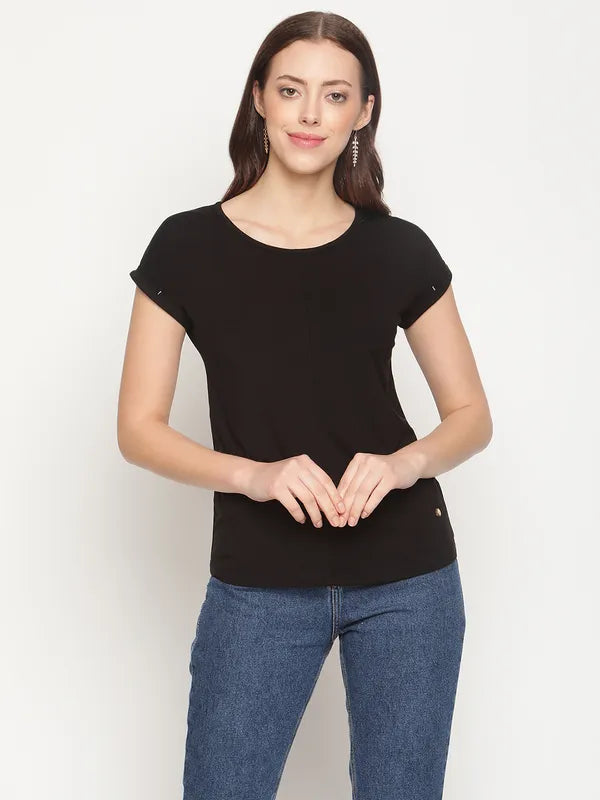 Mettle Women Black T-Shirt