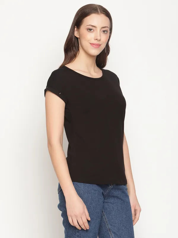 Mettle Women Black T-Shirt