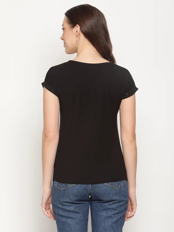 Mettle Women Black T-Shirt