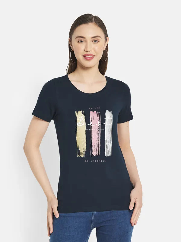 Women Indigo T-Shirt