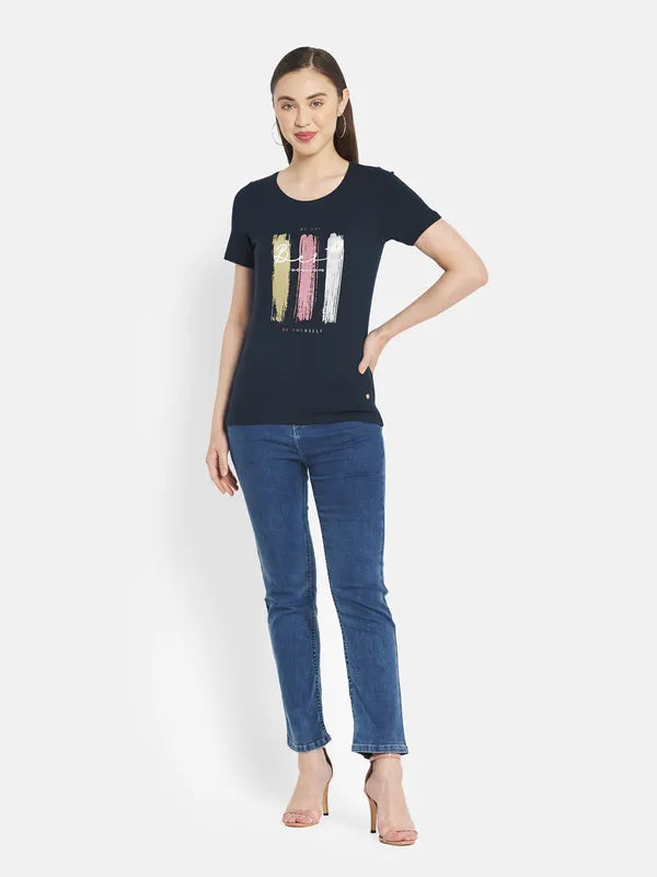 Women Indigo T-Shirt