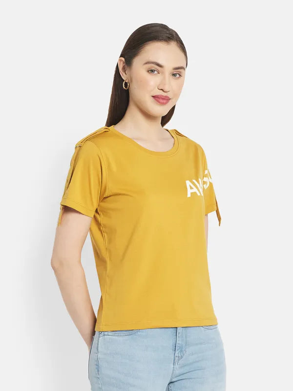 Women Dusty Mustard T-Shirt