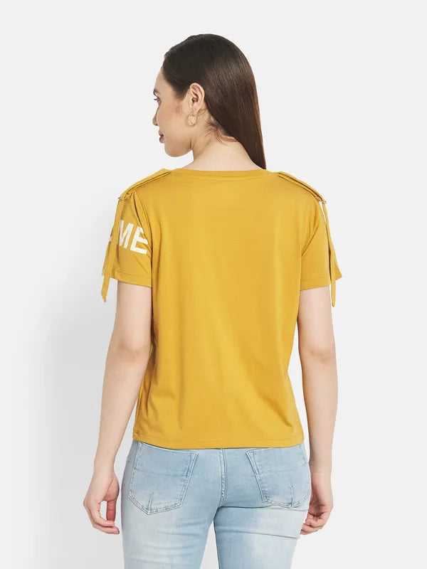 Women Dusty Mustard T-Shirt