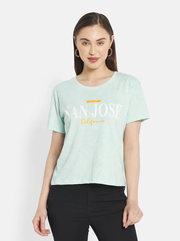 Women Pastel Mint T-Shirt