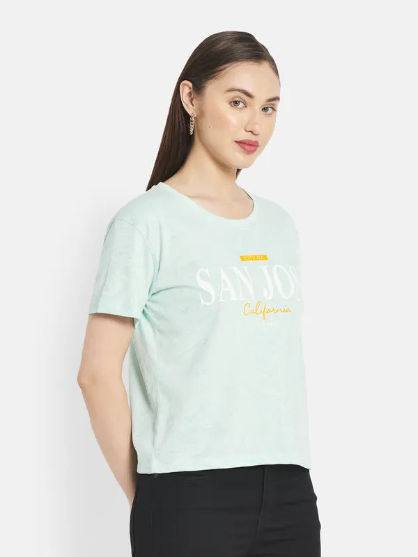 Women Pastel Mint T-Shirt