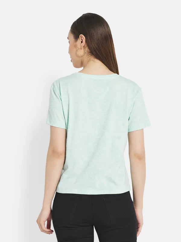 Women Pastel Mint T-Shirt