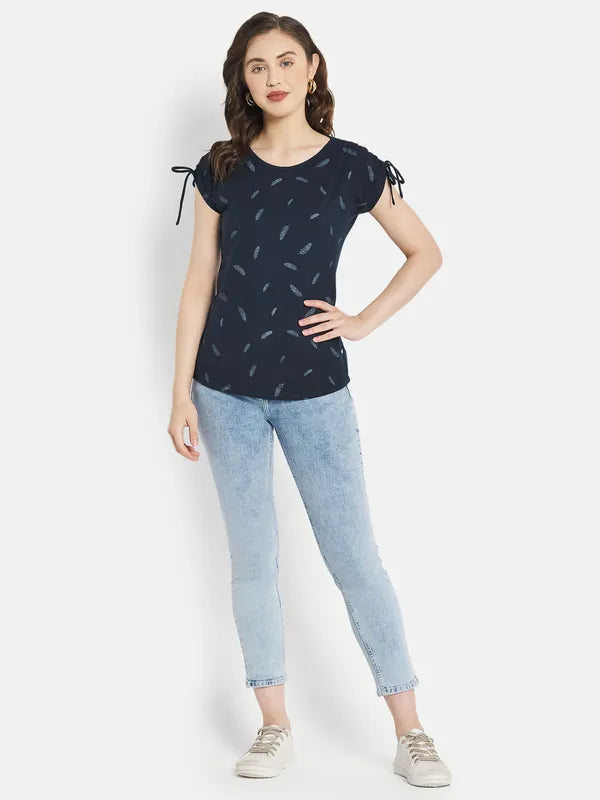 Women Indigo T-Shirt