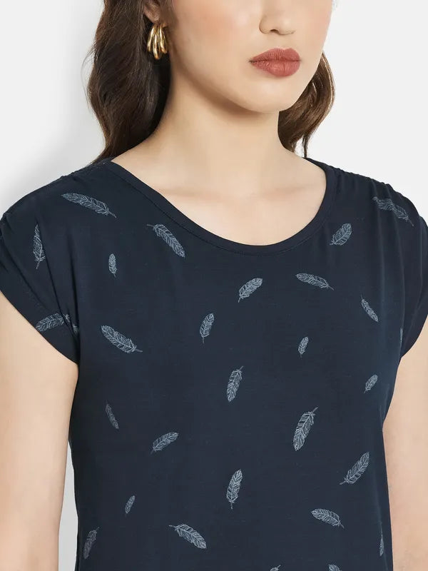 Women Indigo T-Shirt