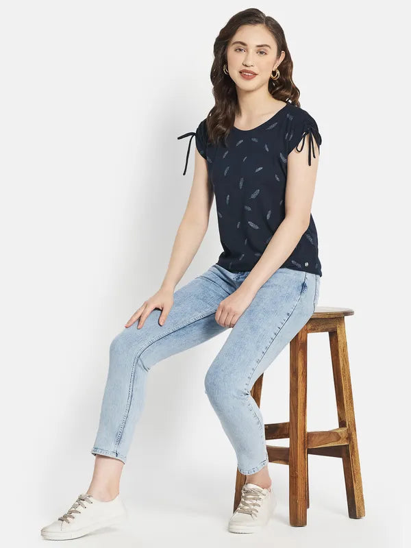 Women Indigo T-Shirt