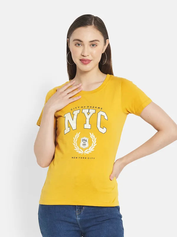 Women Mustard T-Shirt