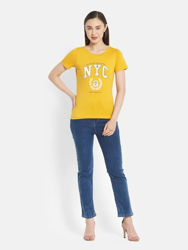 Women Mustard T-Shirt