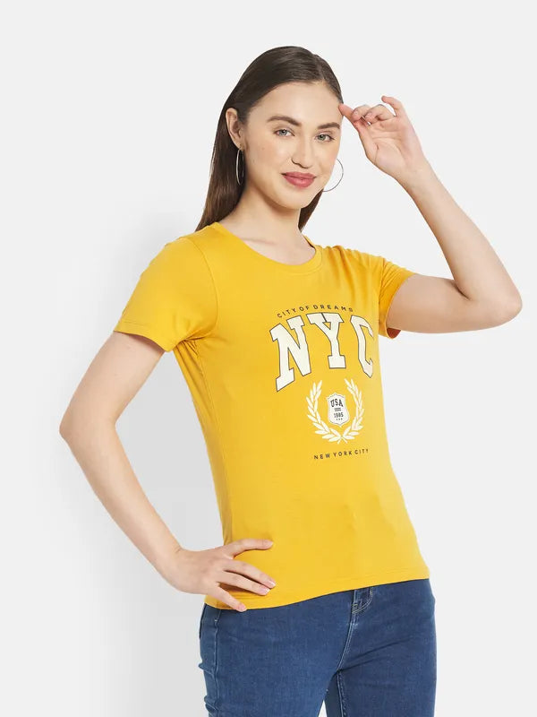 Women Mustard T-Shirt