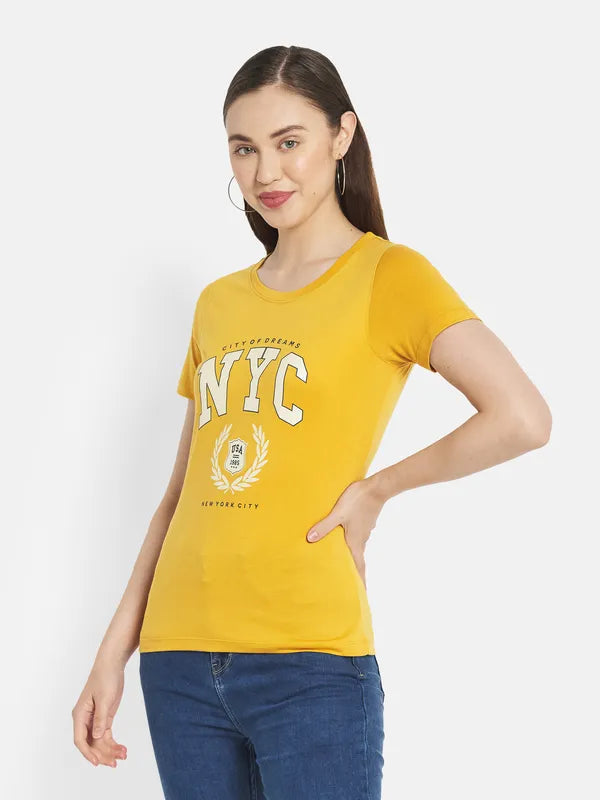 Women Mustard T-Shirt