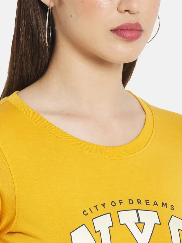 Women Mustard T-Shirt