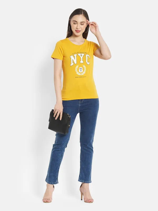 Women Mustard T-Shirt
