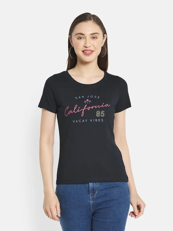 Women Navy T-Shirt