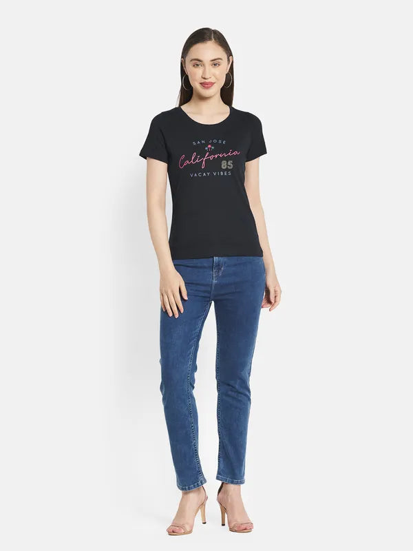 Women Navy T-Shirt