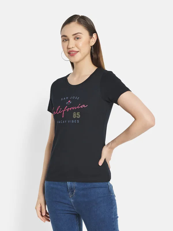 Women Navy T-Shirt