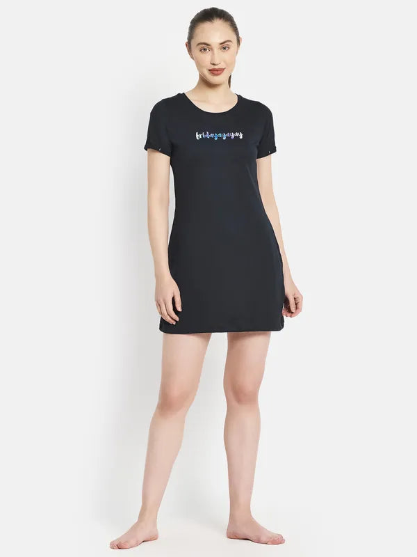 Women Navy T-Shirt