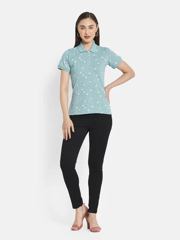 Women Light Teal T-Shirt