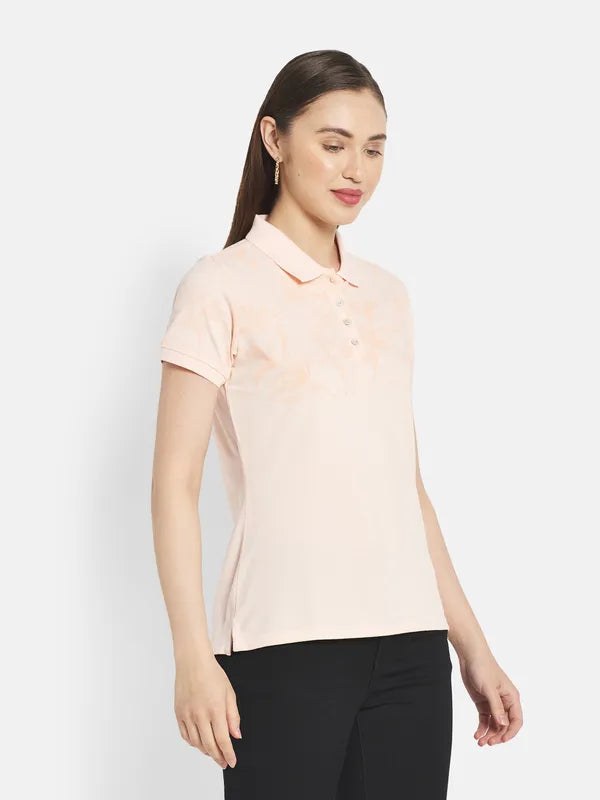 Women Pastel Peach T-Shirt