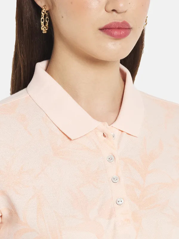 Women Pastel Peach T-Shirt