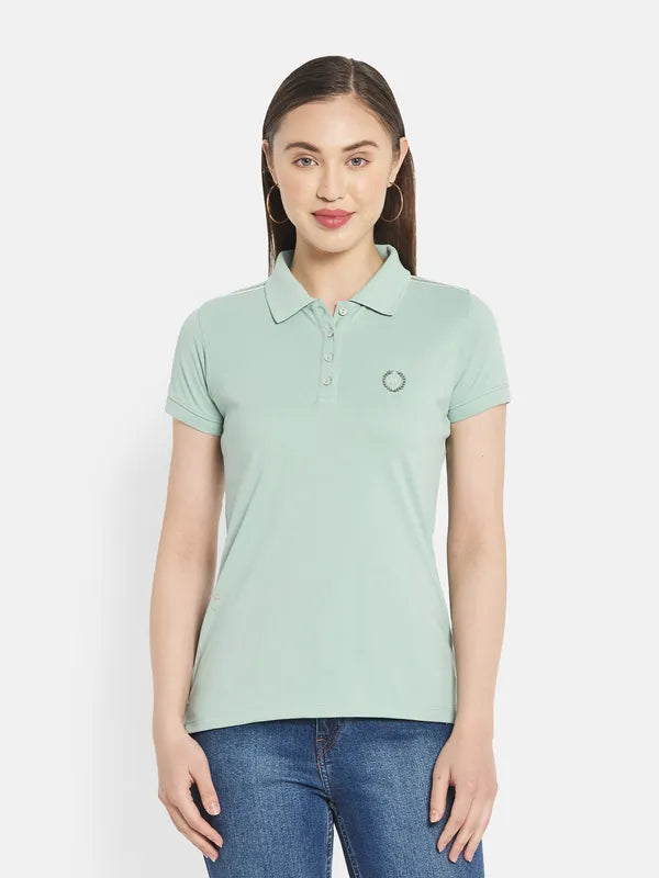 Women Misty Green T-Shirt