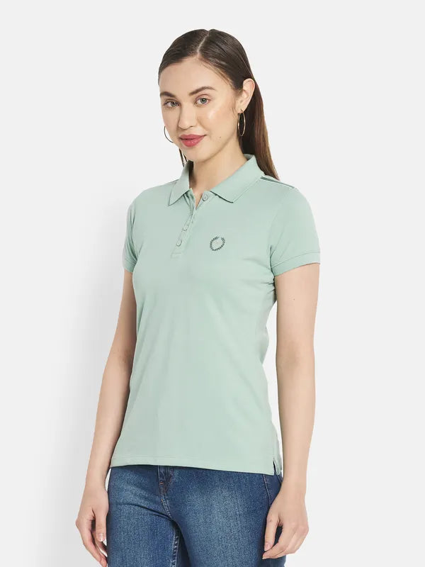 Women Misty Green T-Shirt