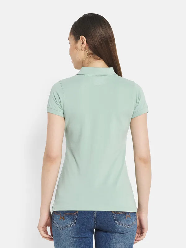 Women Misty Green T-Shirt