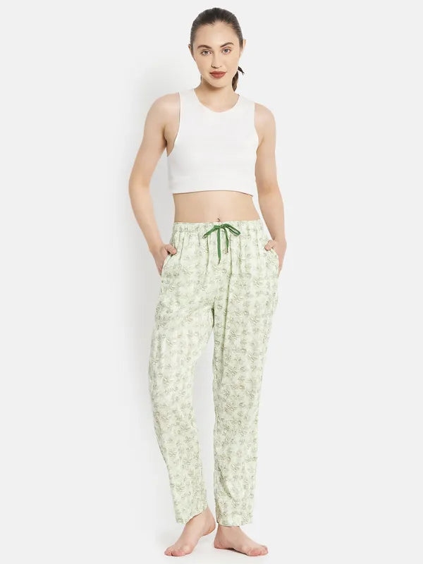 Women Misty Green Trackpants