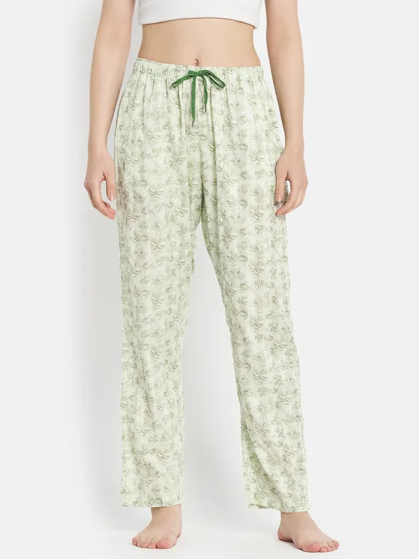 Women Misty Green Trackpants