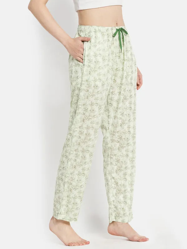 Women Misty Green Trackpants