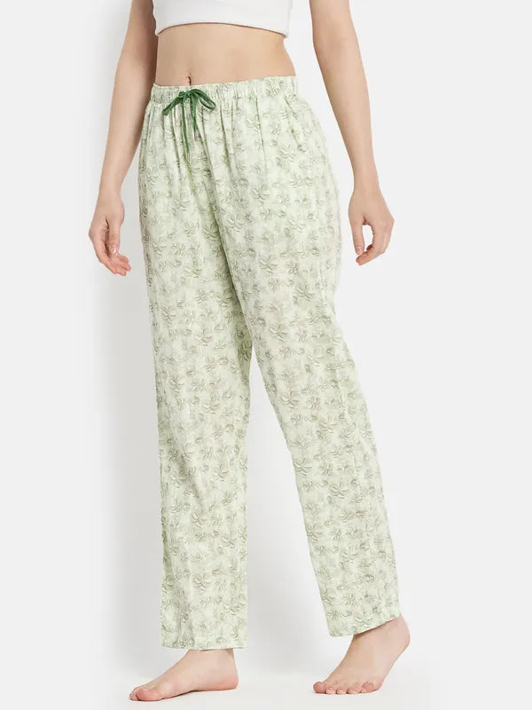 Women Misty Green Trackpants