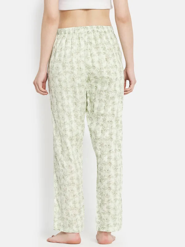 Women Misty Green Trackpants